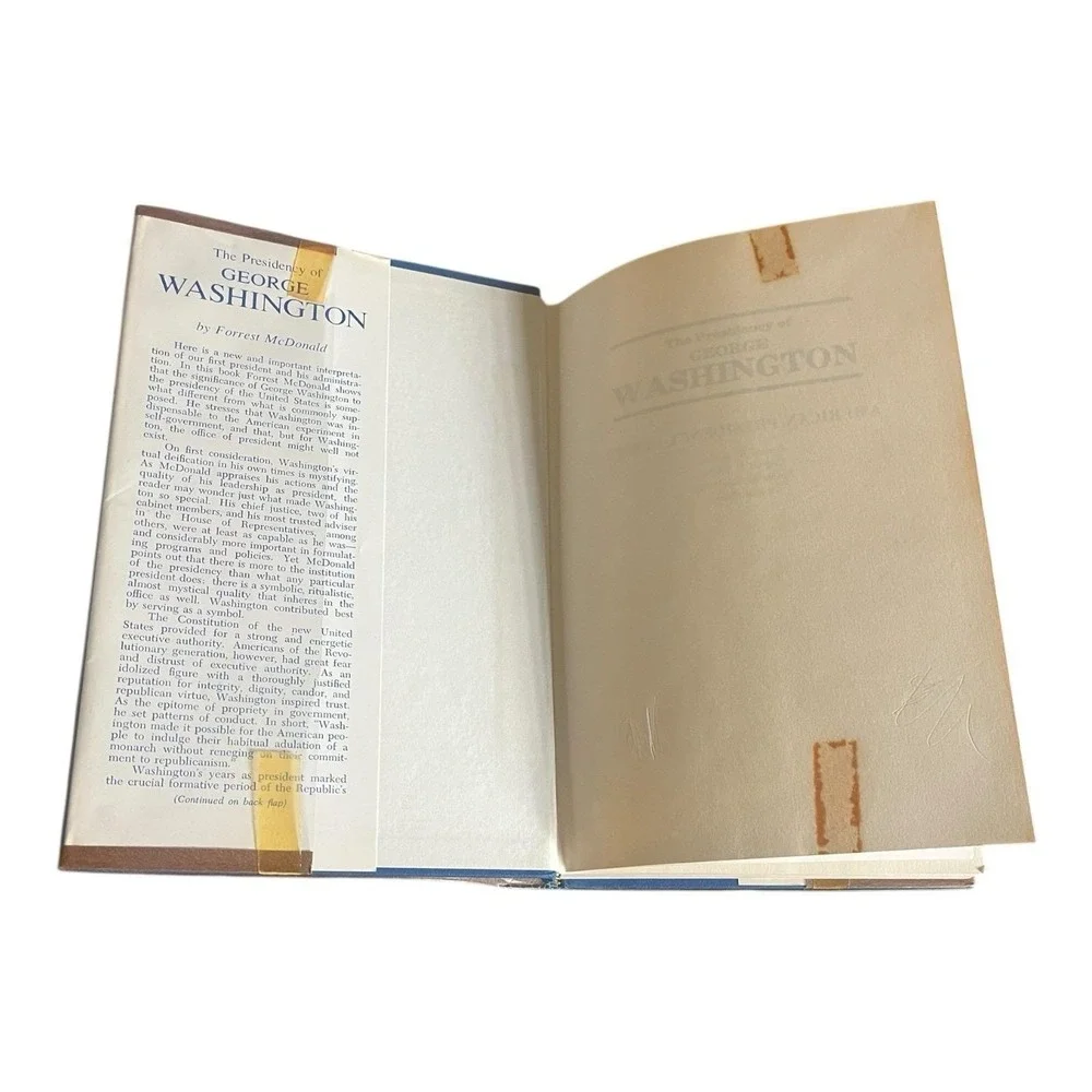 The Presidency Of George Washington Forrest McDonald 1974 Ex Library Hardback DJ
